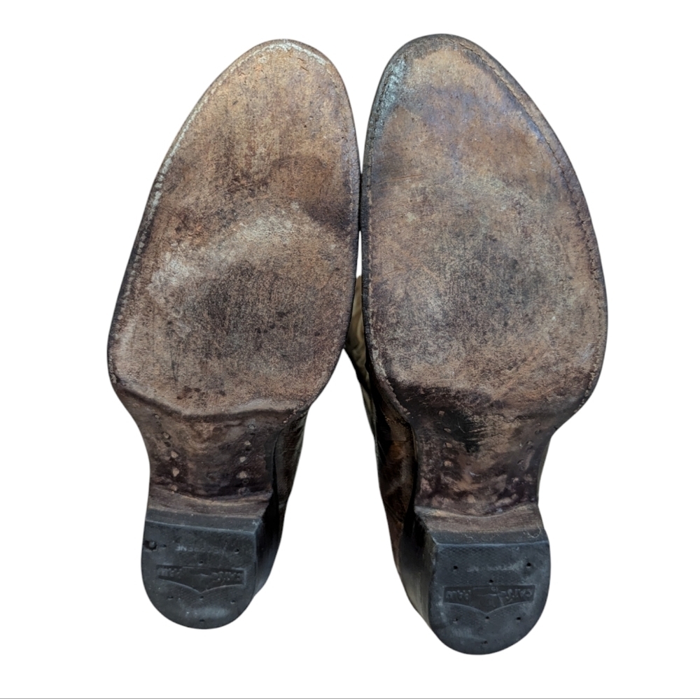 Justin Style 8493 Exotic Mink Iguana Lizard Western Style gray Cowboy Boots USA - Picture 6 of 10